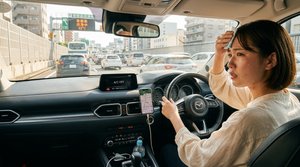 エアコンの不調で冷房が使えない車内
