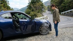 過熱したブレーキから立ち上る煙